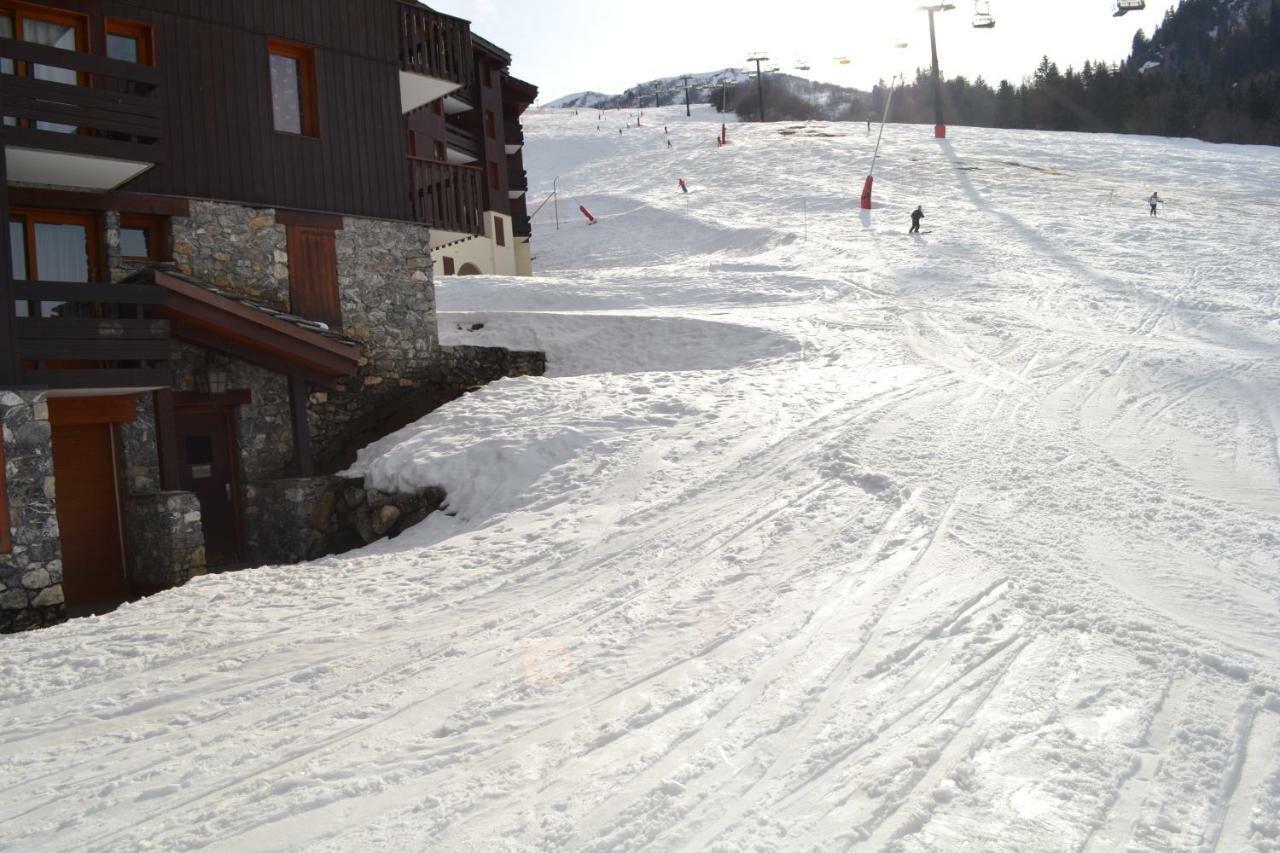 Valmorel Studio Skis aux pieds Esterno foto