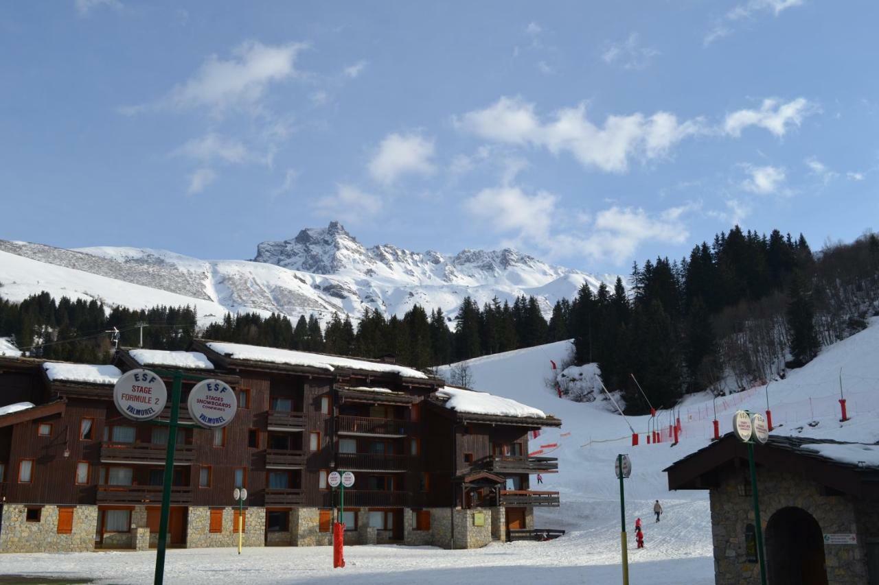 Valmorel Studio Skis aux pieds Esterno foto